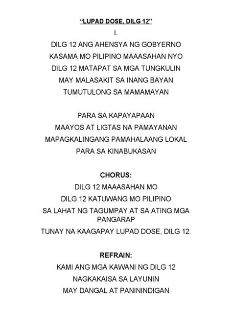lupad kita mga nortehanon|LUPAD lyrics.doc .